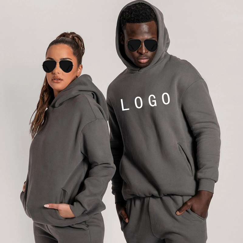 Wholesale 100% Cotton Fleece Men Unisex Jogger Sweatshirt Running Activewear Sportswear Jogging Suits Tracksuits Hoodie Sets