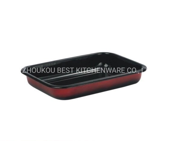 Wholesale/Supplier Restaurant Food Serving Enamel Tray Enamel Baking Pan