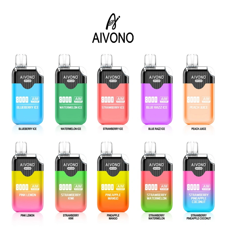 Aivono Marca Nuevo producto 8000 Puffs VAPE desechable Cigarette Fábrica de suministro directo