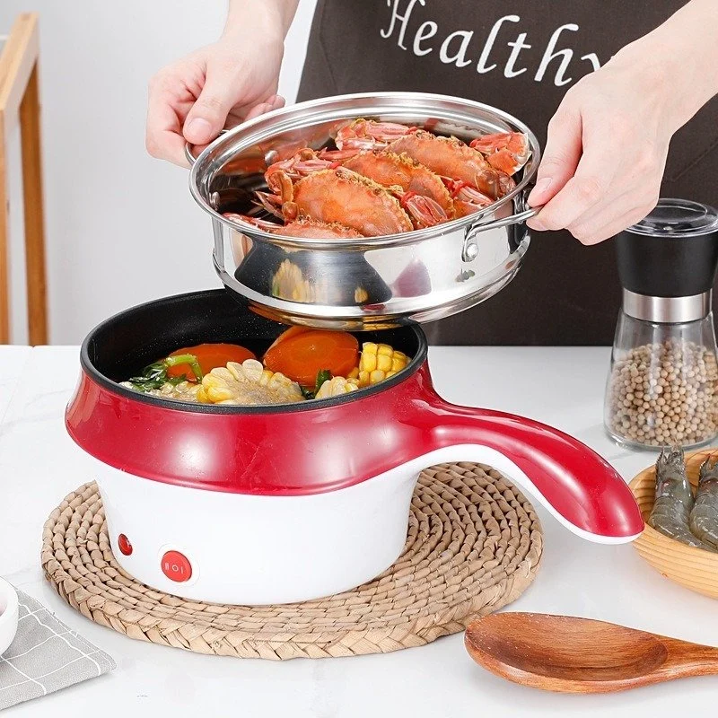 Dormitory Student Pot Dormitory Cooking Noodle Electric Stir Fry Integrated Pot Household Multi Functional Small Power Electric Cooking Pot