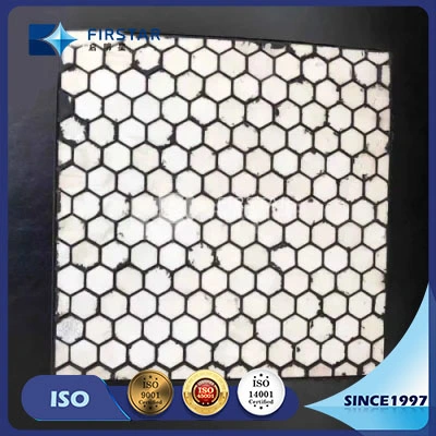 Wear Resistant Steel-Rubber-Ceramic Panel Liner Vulcanized Ceramic Products From ISO Factory
