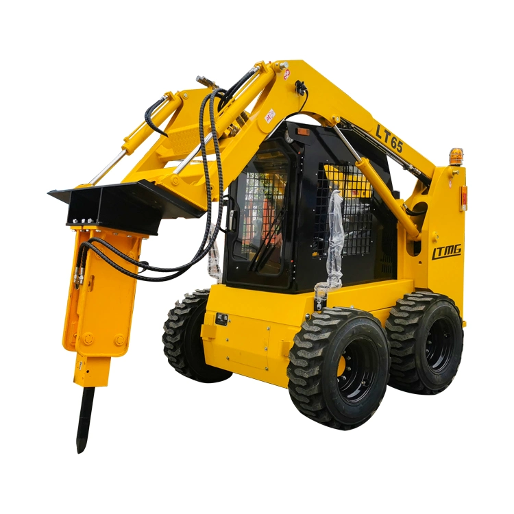 Ltmg High Performance Skid Steer 100HP 1200kg Skid Steer Loader with Optional Attachments