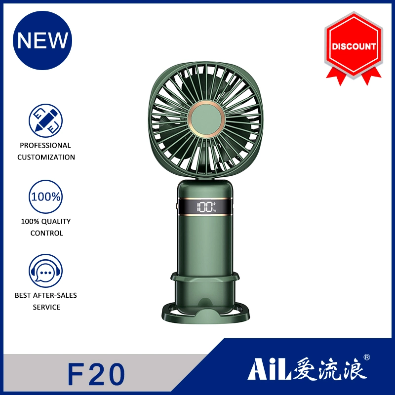 Foldable Handheld Fan Rechargeable Portable Ventilator Outdoor Mini Blower