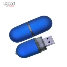 Unidade Flash USB de forma oval com corda, promocional de dispositivo USB