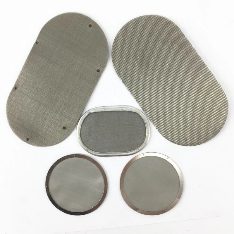 Stainless Steel Wire Mesh Round Filter Disc Metal Mesh Screen Filter Disk Black Wire Cloth Weave Filter Disc