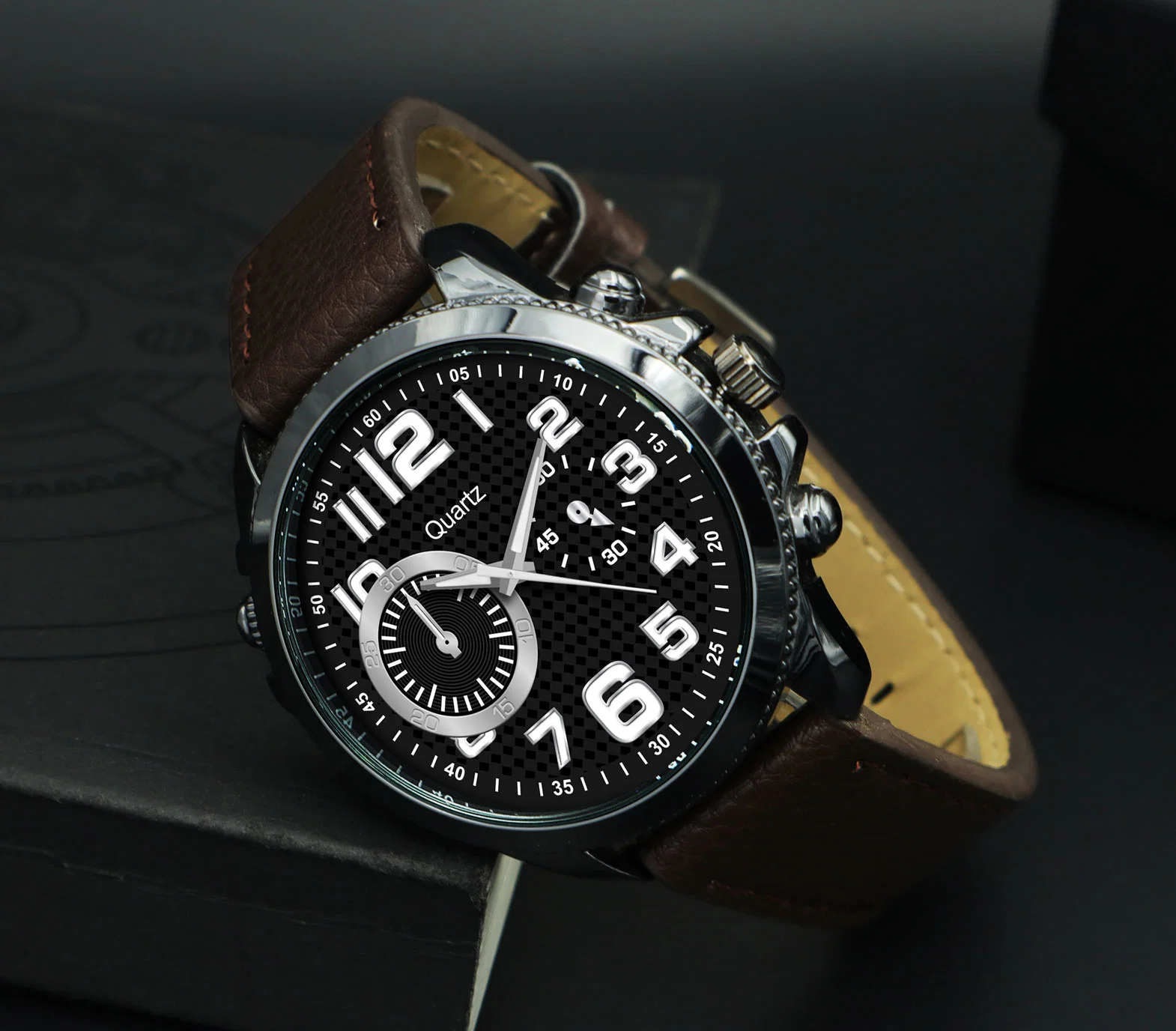 Classic Men Select Promotion Quartz Leather Strap Watches