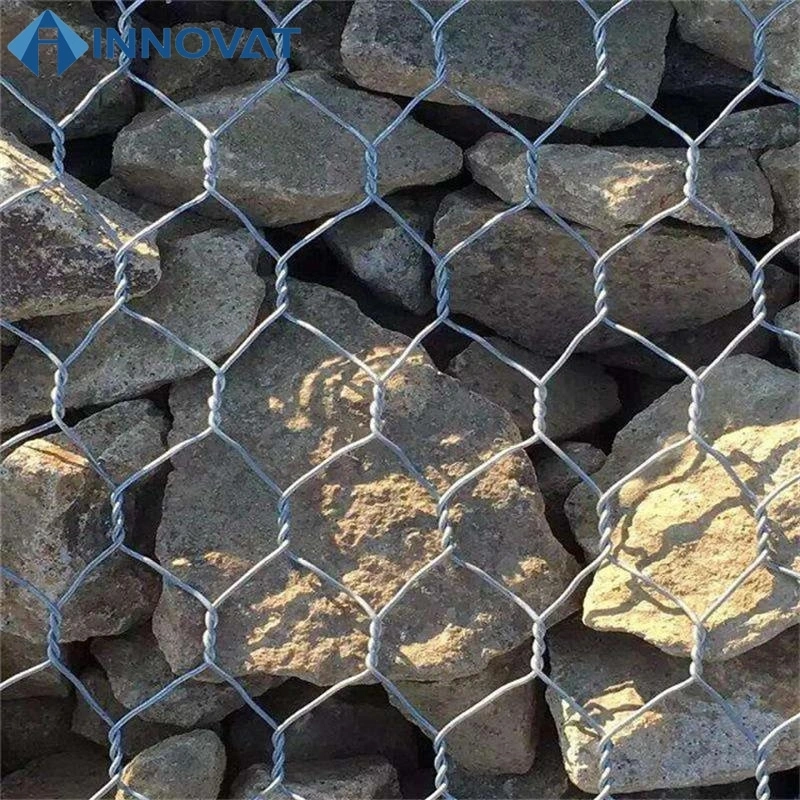 Malla de alambre hexagonal Gabion Box Gabion canasta/ recubierto de PVC de verificación