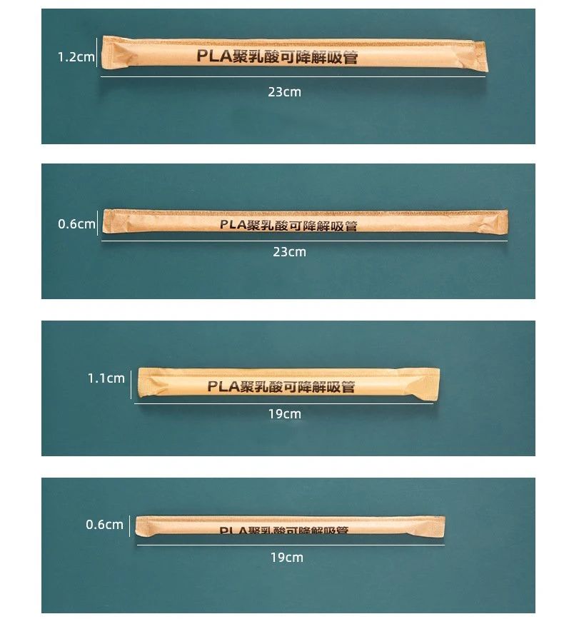 Productos desechables desechables de paja biodegradables de PLA ecológicos