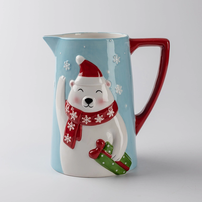 Custom Ceramic Mugs Hand Painted 3D Cute Bear Coffee Cup