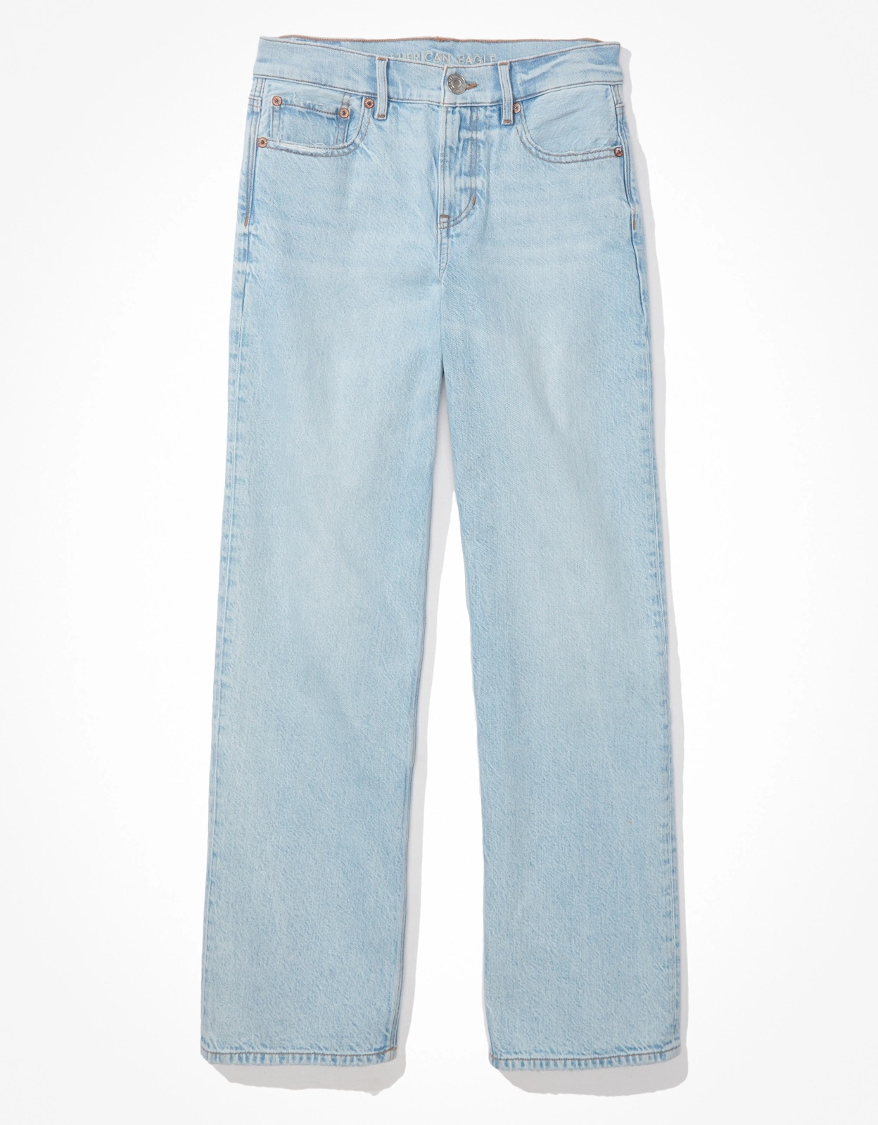 Nueva Tendencia holgados colocar amplia de pierna High-Waisted tramo no para damas estilo Denim Jeans