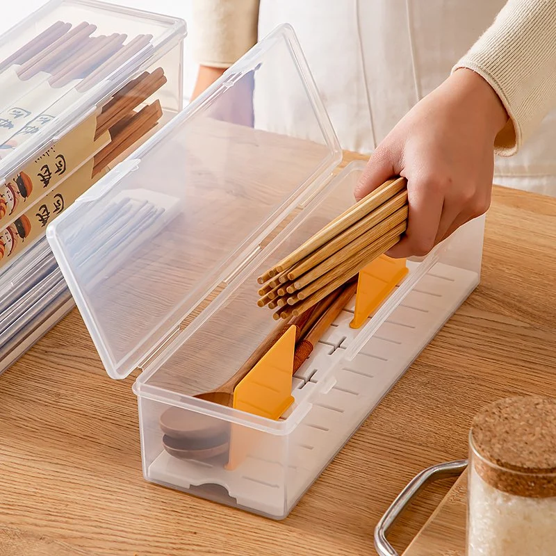 Essstäbchen Halter Essstäbchen Abfluss Aufbewahrungsbox Küchenablage Halter Utensil Lagerbehälter