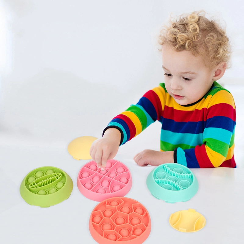 Silicone Rainbow Puzzle Cube Intellectual Fingertip Toys