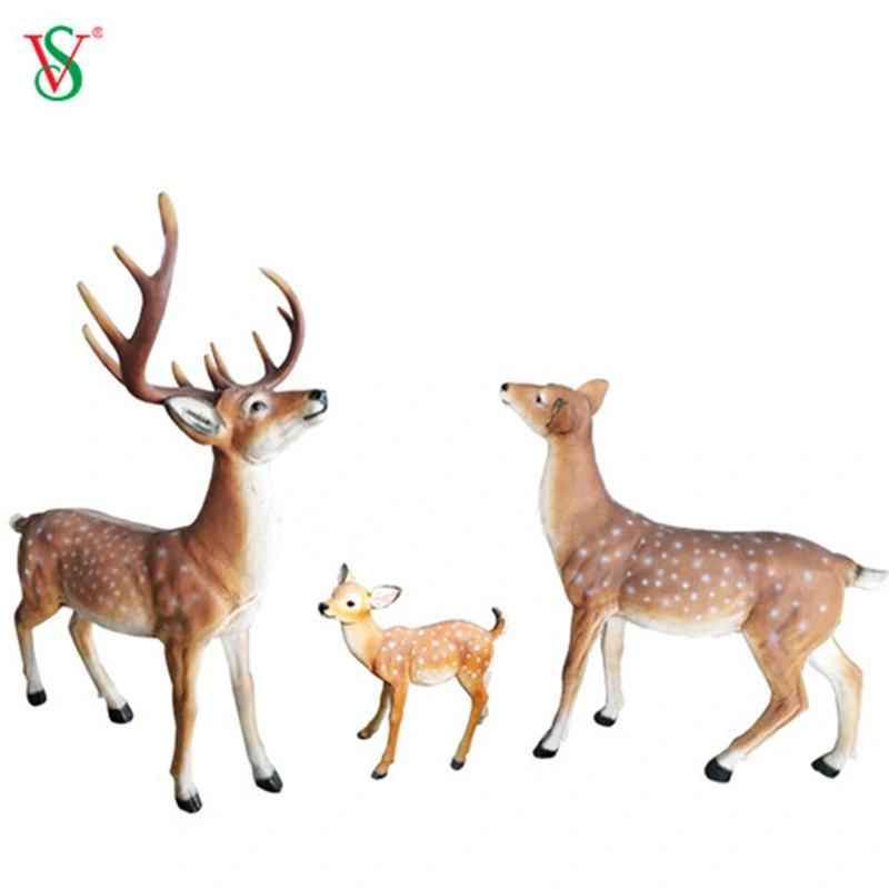 LED Fiberglass Resin Deer Animal Craft for Ambient Decoration