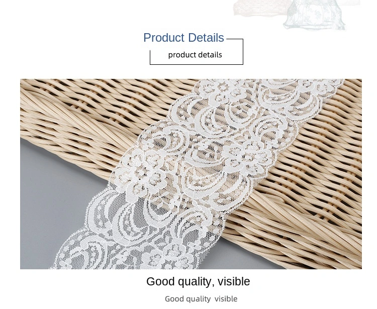 Mingjia Da 8cm Stretch Warp Knitted Lace Soft Brocade Lace Clothing Underwear Accessories