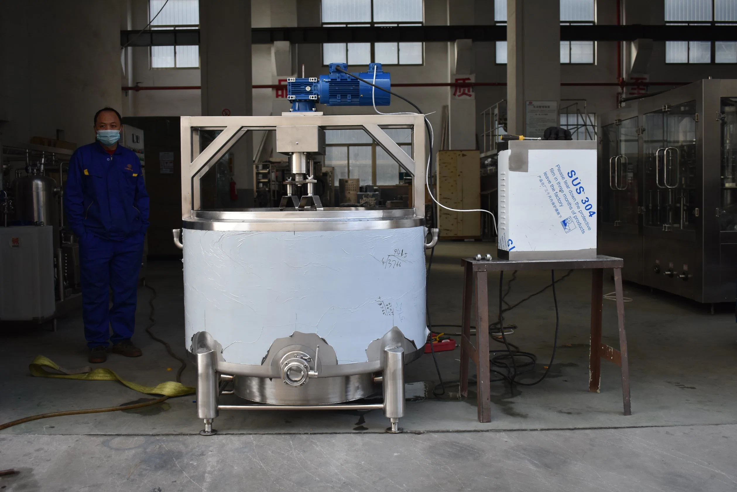 Food Sanitary! 600L Cheese Vat Cheese Making Machinery for Sale