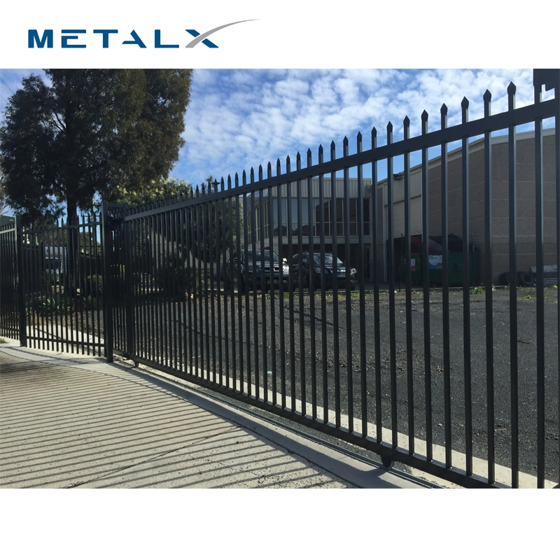 Galvanized Steel Security Fence Ornamental DIY Steel Fences Round Steel Fencing Post