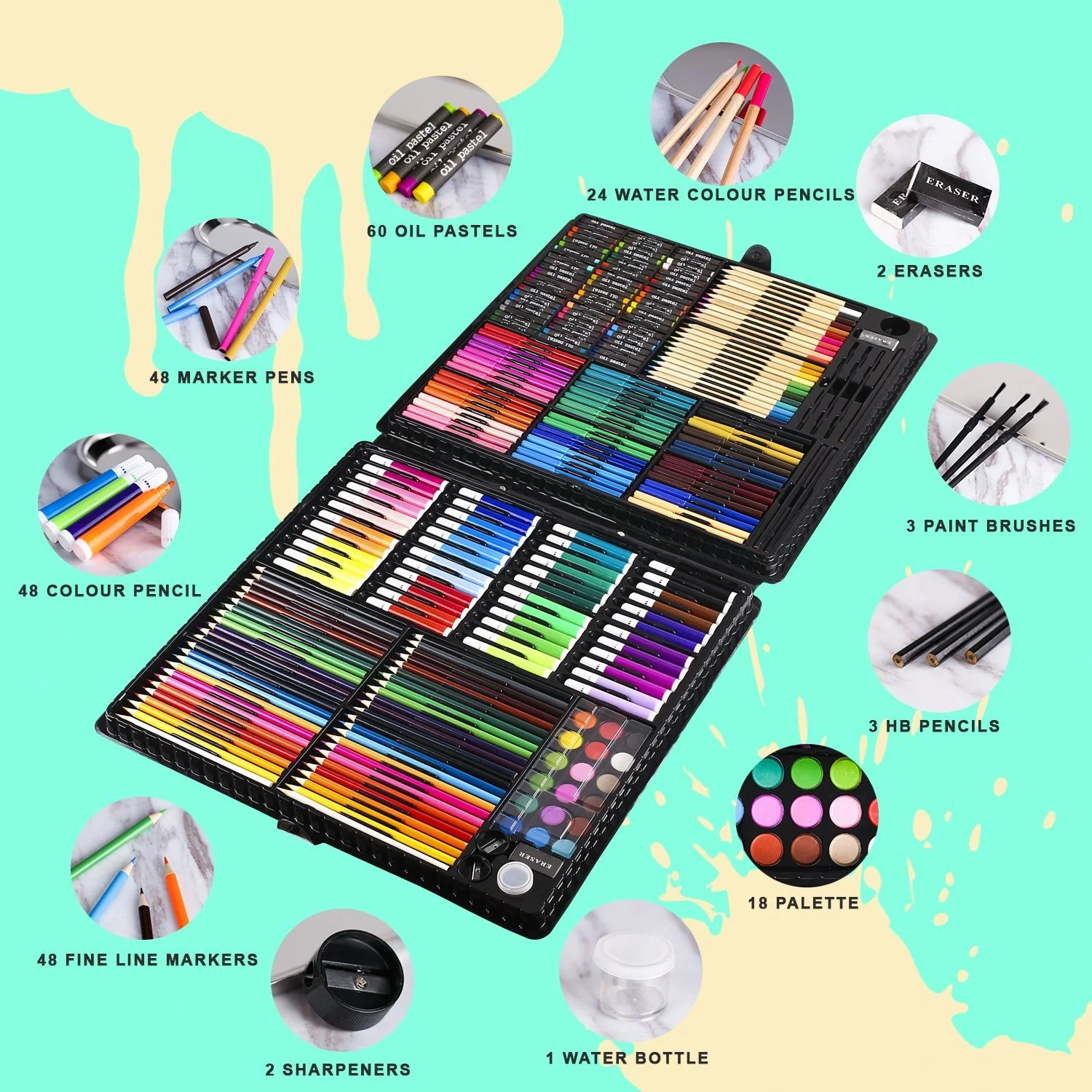 Professional Water Colour Set for Painting Supply