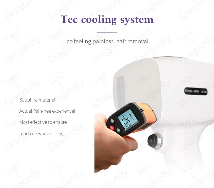 2000W Df Laser Factory Price Remote Control System Ice Titanium 755 808 1064nm CE Approved Hair Removal Beauty Equipment