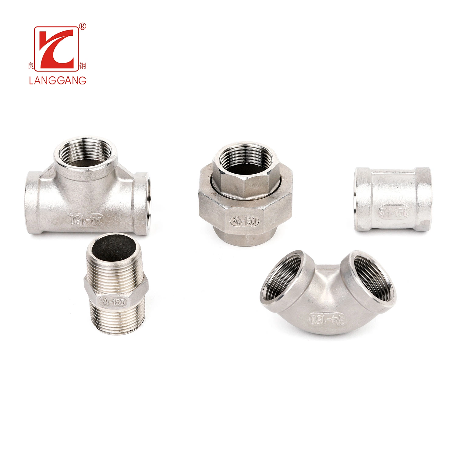 Thread Screw Stainless Steel Unions Conica Forged Female Pipe Fittings