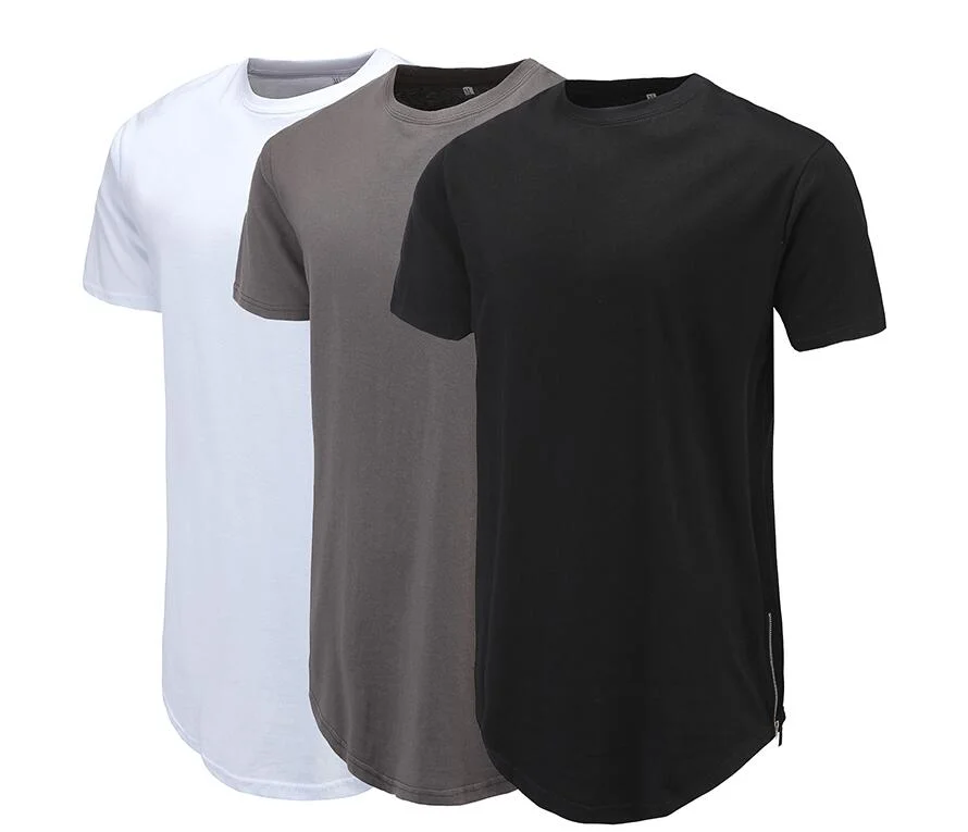 Mens Basic Cotton Hipster Crew Neck T-Shirt Clothing