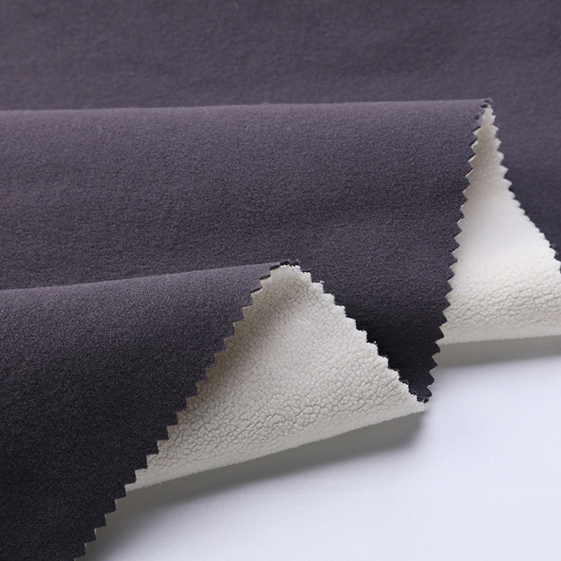 China Supplier De Velvet Bonded Compound Fleece Fabric