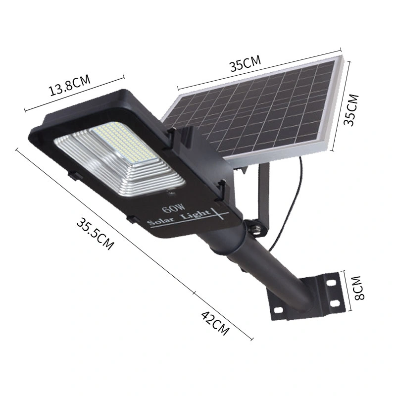 60W 100W 200W 300W Solar Lâmpada Wall Street marcação RoHS decoração de iluminação das luzes de LED de alimentação do sistema de poupança de energia Home Produtos de segurança do sensor de luz de Jardim