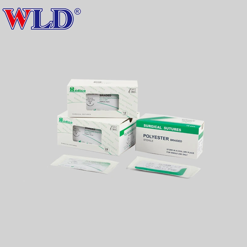 Blue Sterile Medical Adhesive & Suture Material