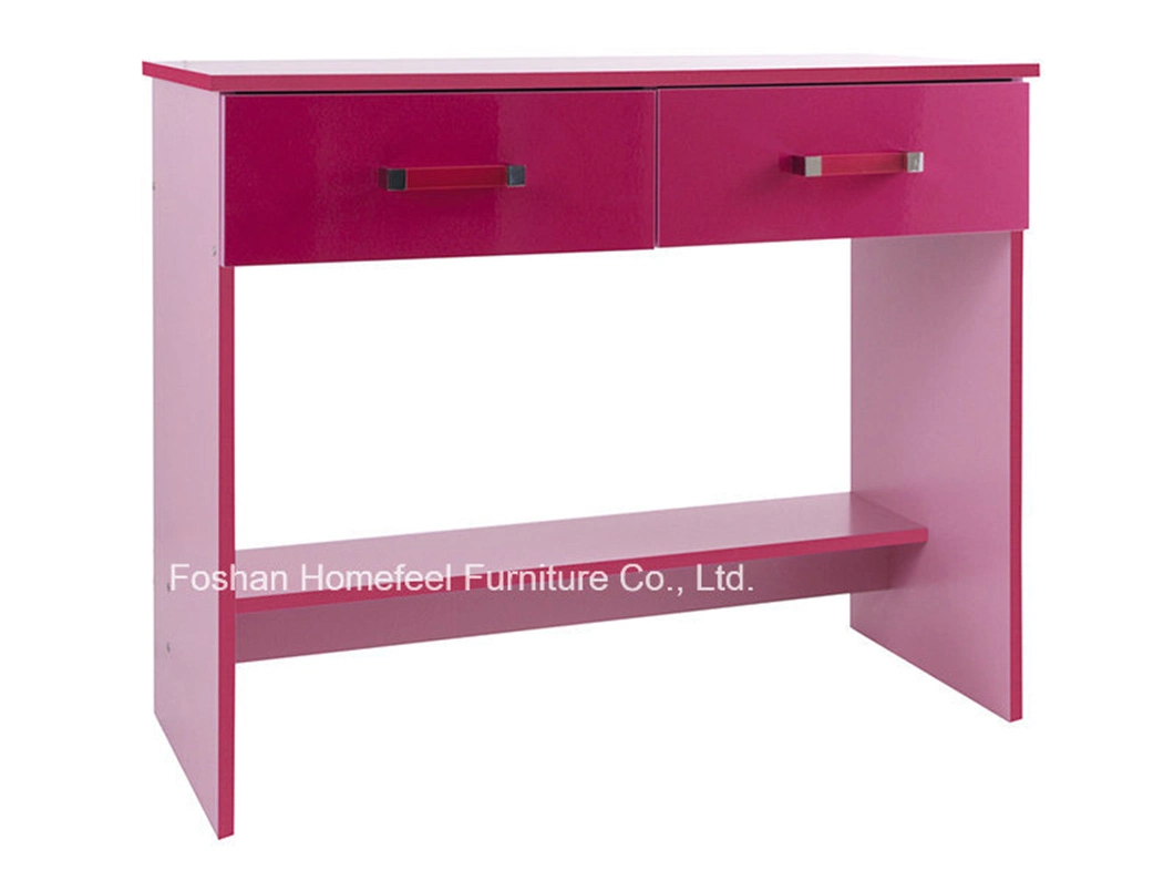 Ottawa Pink High Gloss 3 Piece Kids Bedroom Furniture Set (HF-HH27PK)