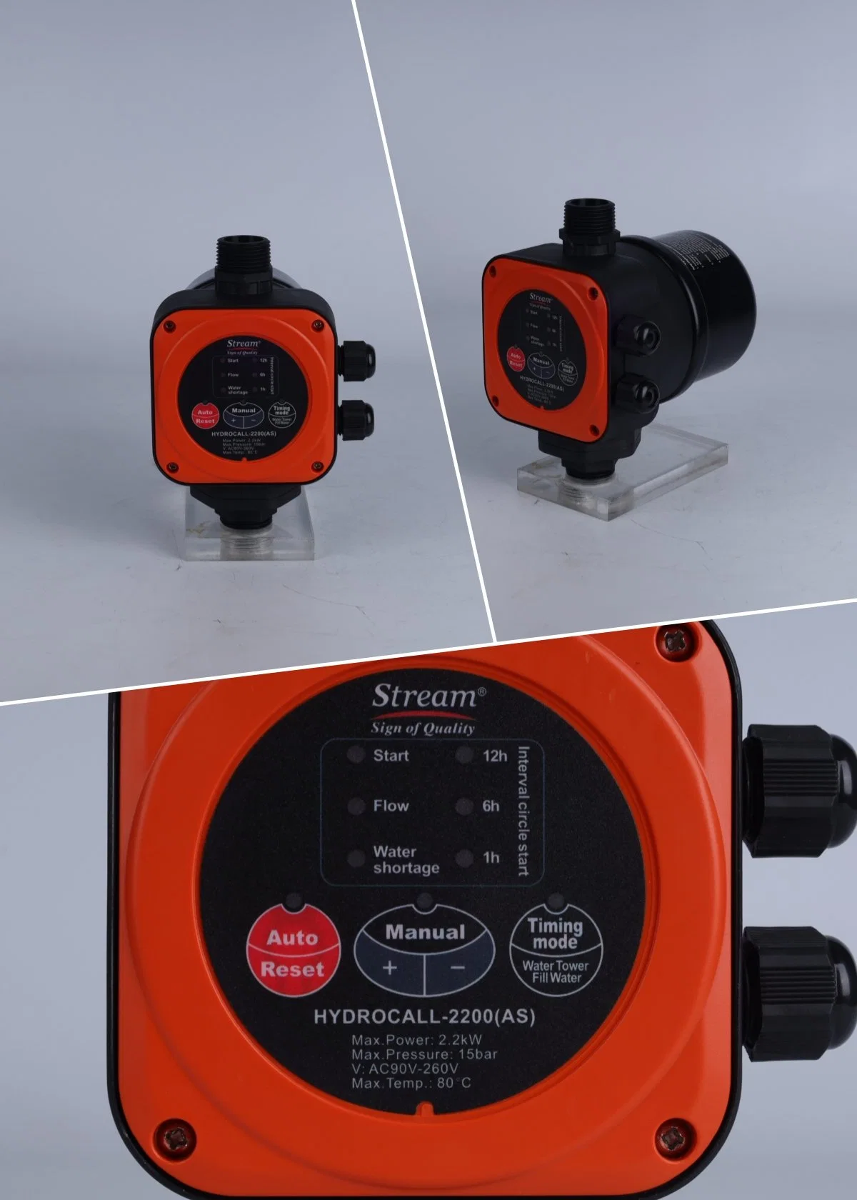 Booster Pump Digital Water Controller Centrifugal Pump Diagram Switch and Sensor