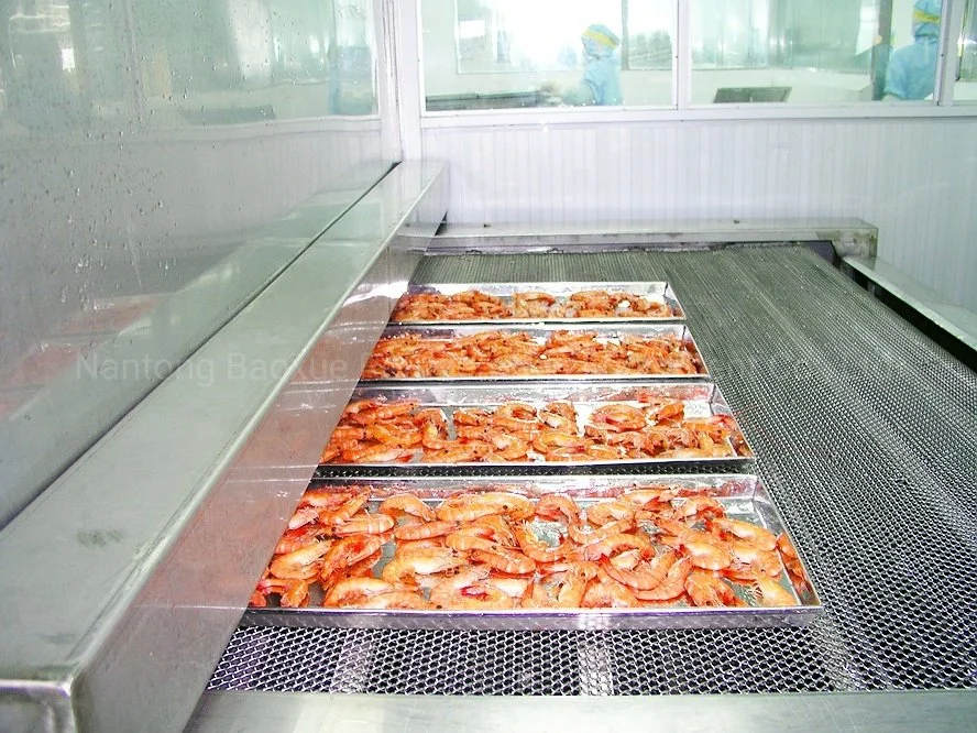 Commercial Large Output Impingement Tunnel Freezer for Shrimp