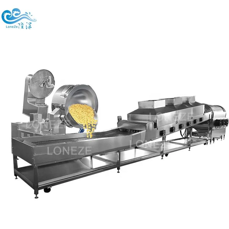 Commercial Gas Pop Corn Manufacturing Machines for Industry Popcorn Production Processing Machinery Line