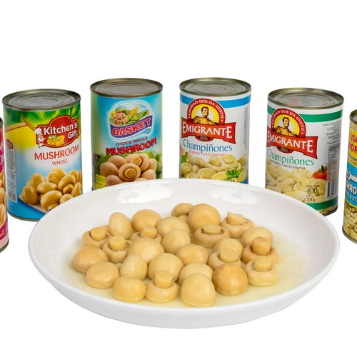 Canned Food Mushroom Whole in Private Label