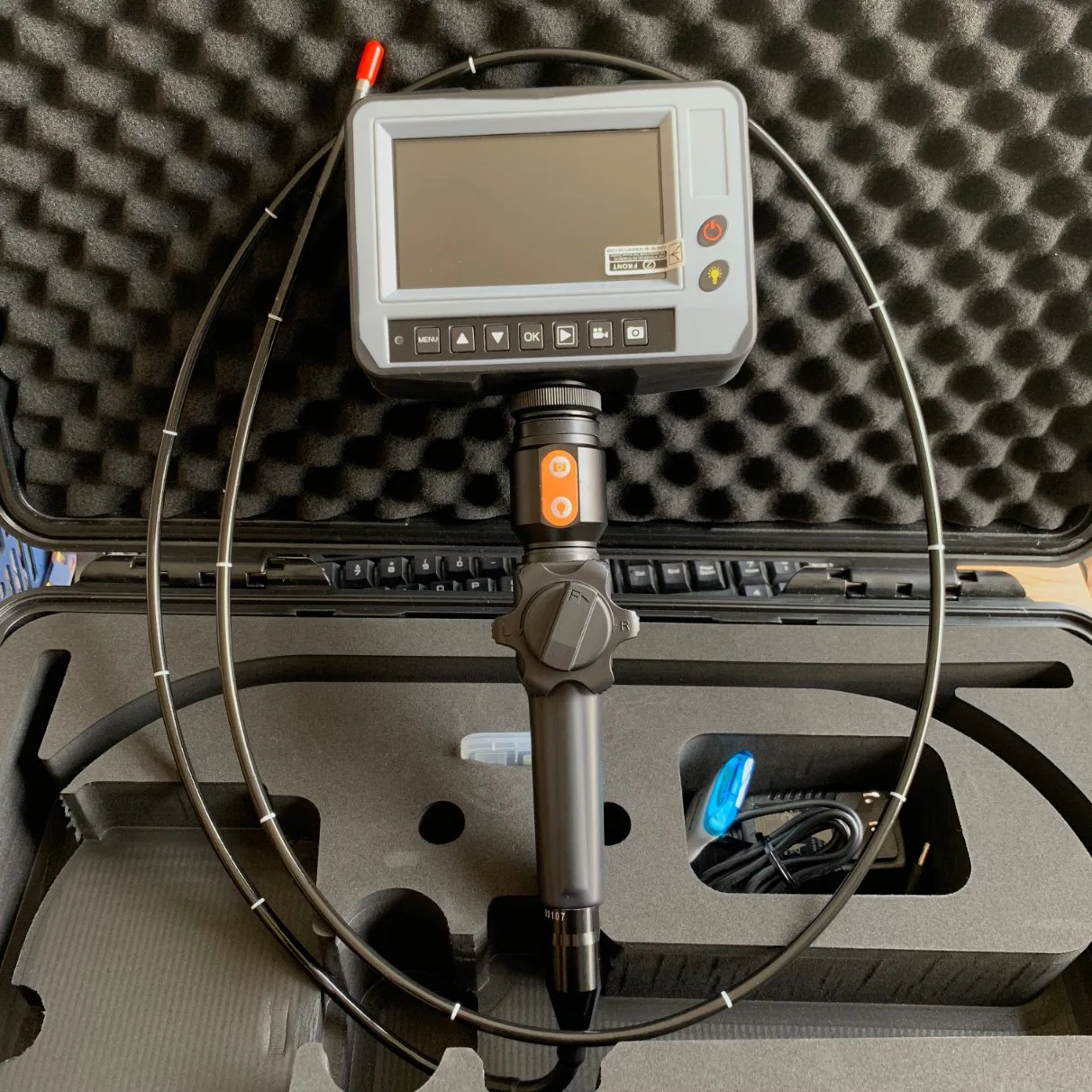 L'EFP Videoscope Inspection vidéo avec ordinateur de poche de la conception, l'écran LCD 4,5", 2 voies de l'articulation