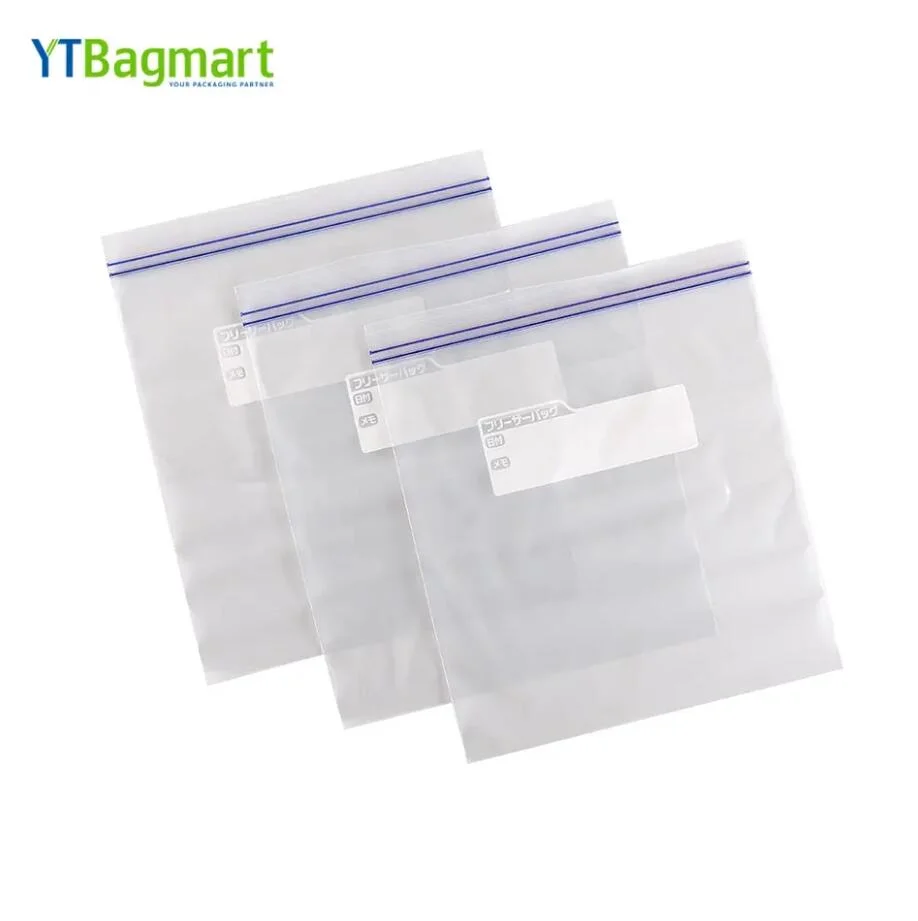 Customized Zip Pouch Bag Biodegradable Double Zipper Factory Price Food Bags Zip Bags Storage