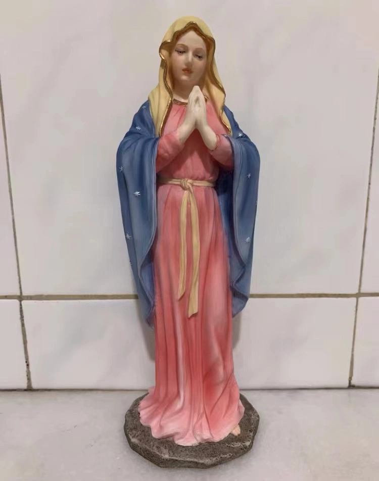 OEM Fabrik Kundengebundene fromme Statue Plastik fromme Dekoration stehend heilig Familie religiöse Artikel Kunststoff religiöse Handwerk Hersteller in China