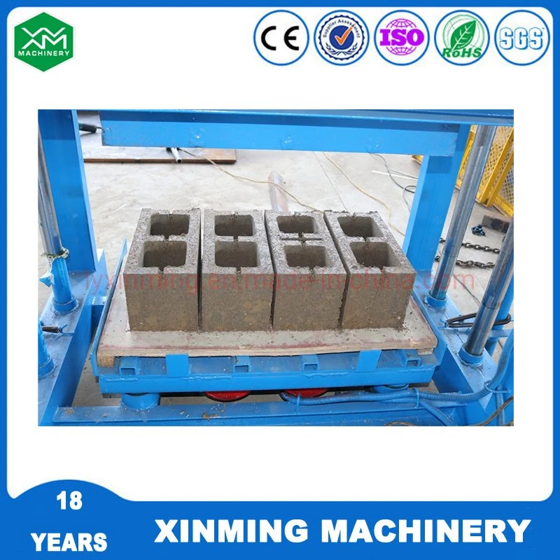 High quality/High cost performance  Qtj4-40 Semi-Automatic Concrete Cement Hollow Block/Solid Brick /Pavment Interlocking Block Making Machine Forconstruction Materials