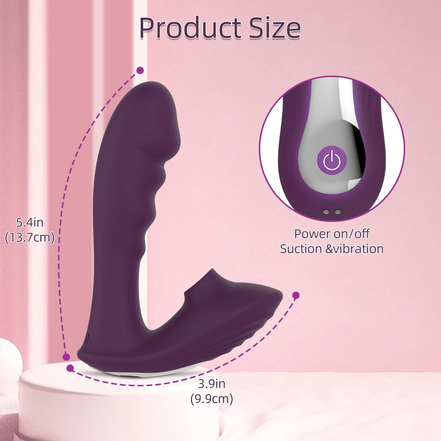 Wearable Dildo Self-Stick femelle Produits pour adultes Vibro Masseur Point G