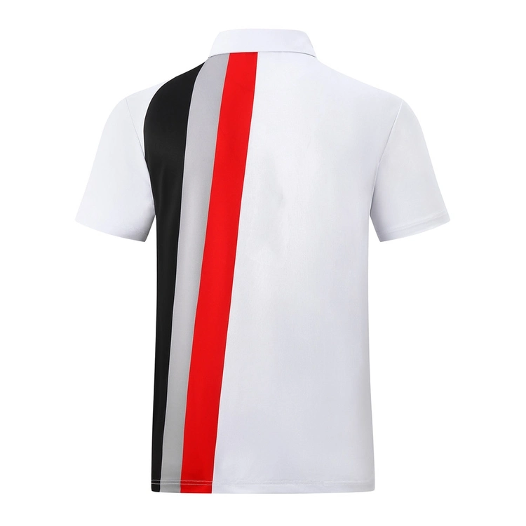 Factory Direct Price Man Cotton High quality/High cost performance Sublimation Printing Polo with Vertical Stripes Polo Shirt