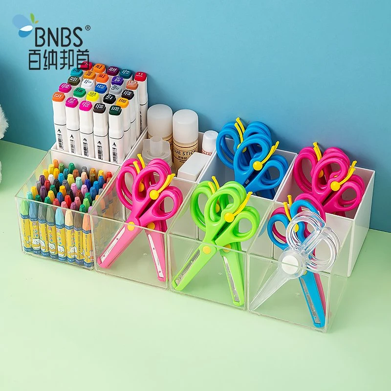 Plastic Box Tools Organizer Scissors Container Office Accessories Desktop Organizer