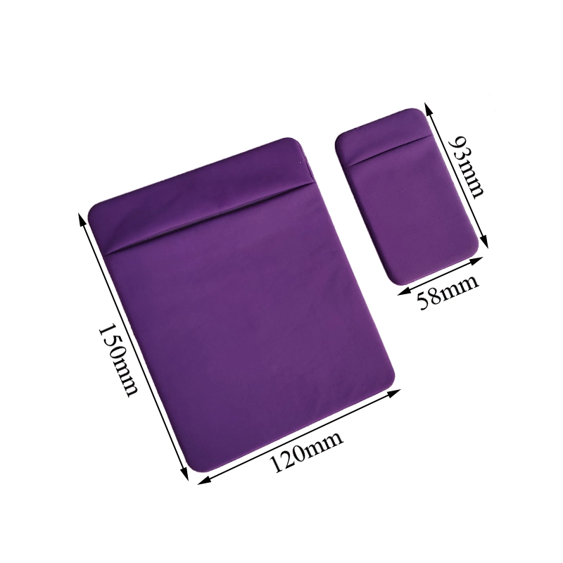 New Product Custom Logo Laptop Microfiber Storage Bag Promotion Item Laptop Earphone Bag Card Wallet