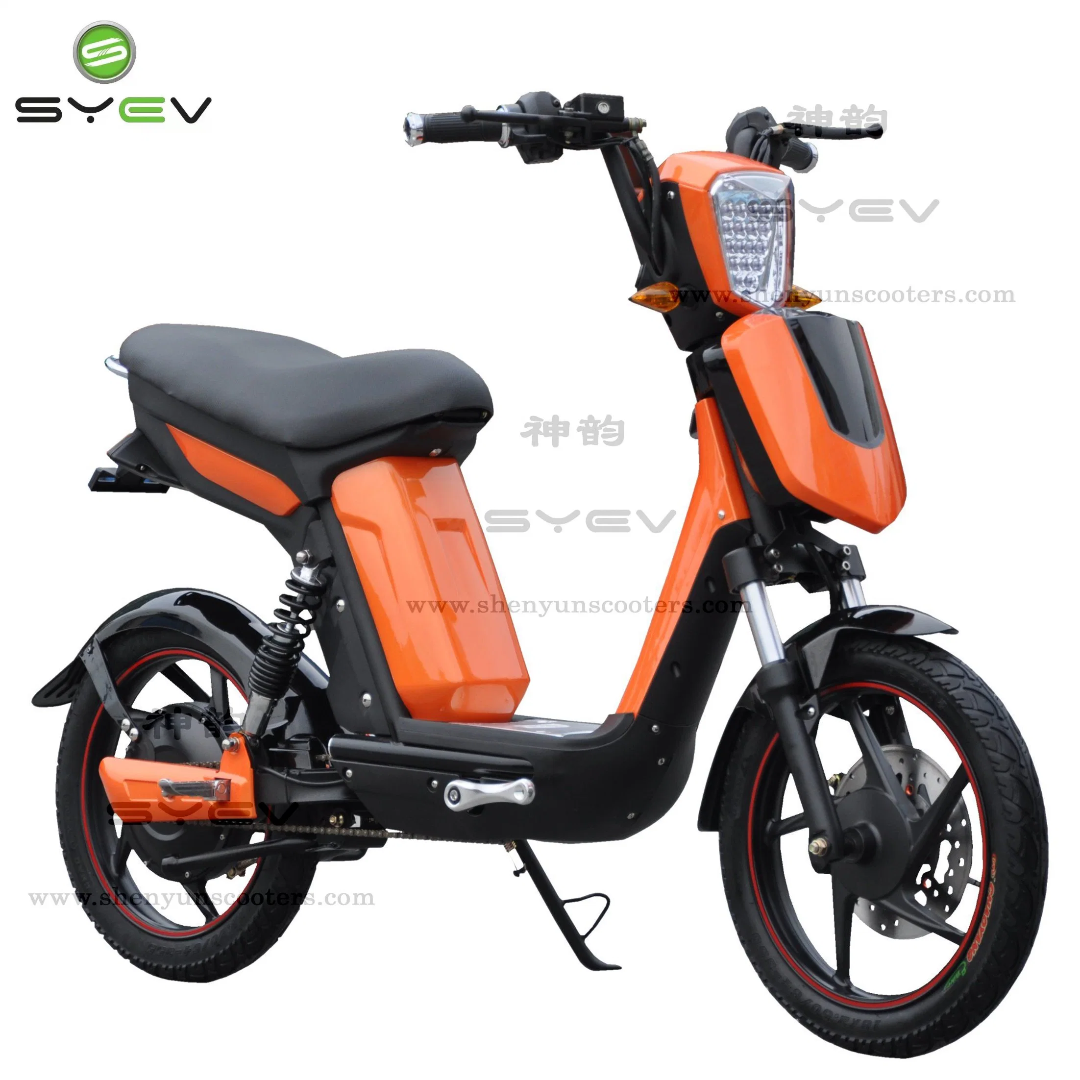 Syev Precio barato buena calidad 500W/800W BLDC Motor eléctrico chino Motocicleta Scooter Bike con frenos de disco/tambor