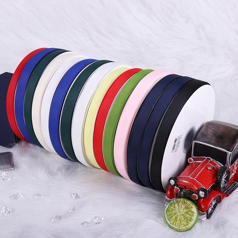 Custom Wholesale/Supplier Special Offer Wave Point Grosgrain Ribbon Custom Brand Solid Color 1inch Grosgrain Ribbon