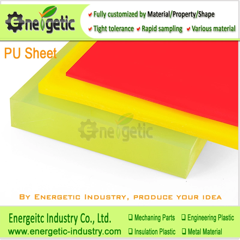 80A Shore Yellow PU Polyurethane PU Rubber Sheet Rod/Poly Urethane Sheet PU Sheet/PU Rod/PU Board/Yellow Polyurethane Sheet/