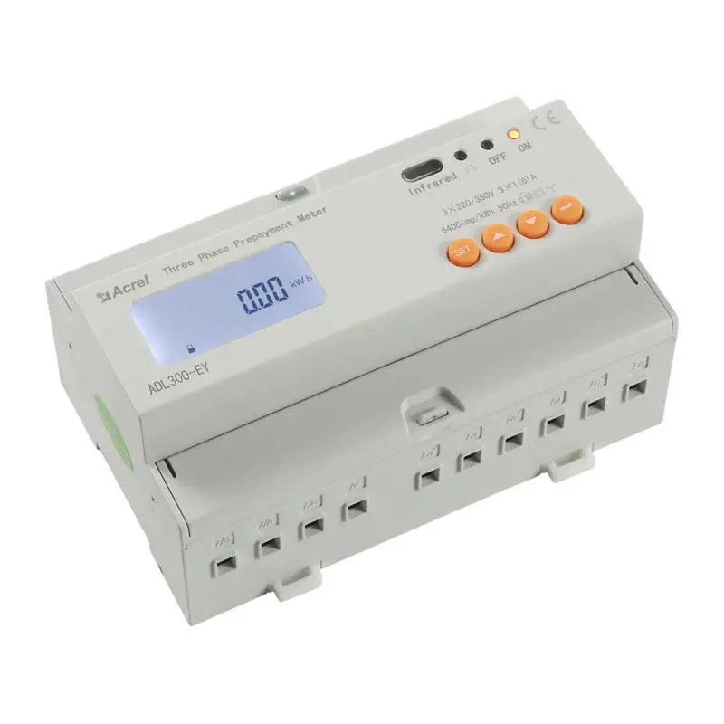 Acrel Adl300 Three-Phase Prepaid Energy Meter DIN Rail 35mm Installation for RFID Card Local and Cloud Prepayment Solution