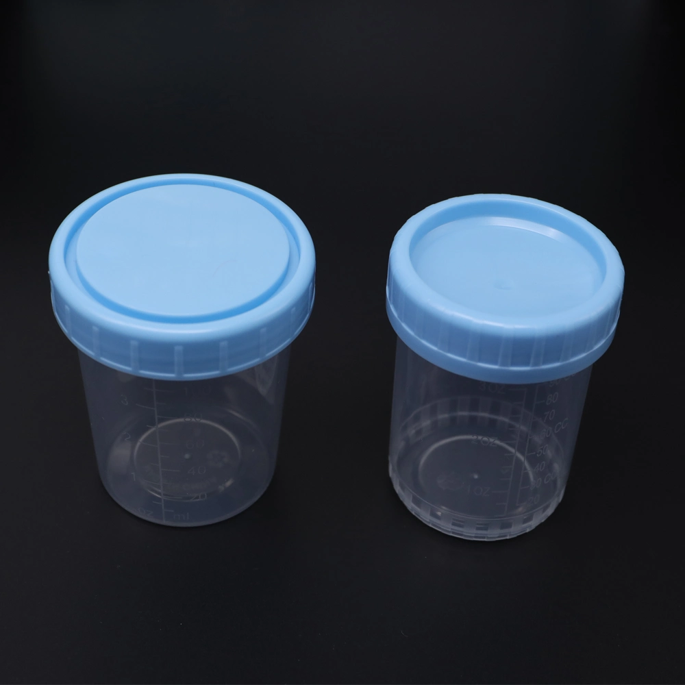 Unicolor Wholesale/Supplier Plastic Test Medical Container with Screw Cap Specimen Collector Urine Collection