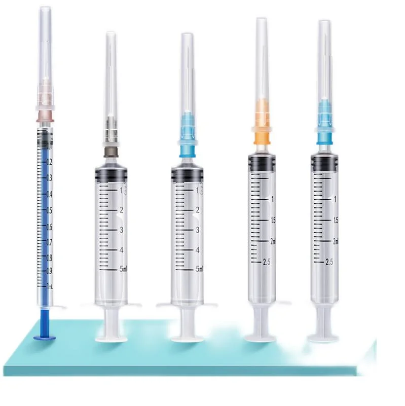 Medical 3-Way Medical with Needle Syringe Product Line Disposable Syringe