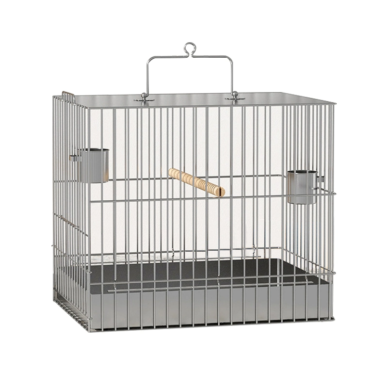 High quality/High cost performance  Stainless Steel Bird Cage Outdoor Folding Bird Breeding Cage with Handle Hook