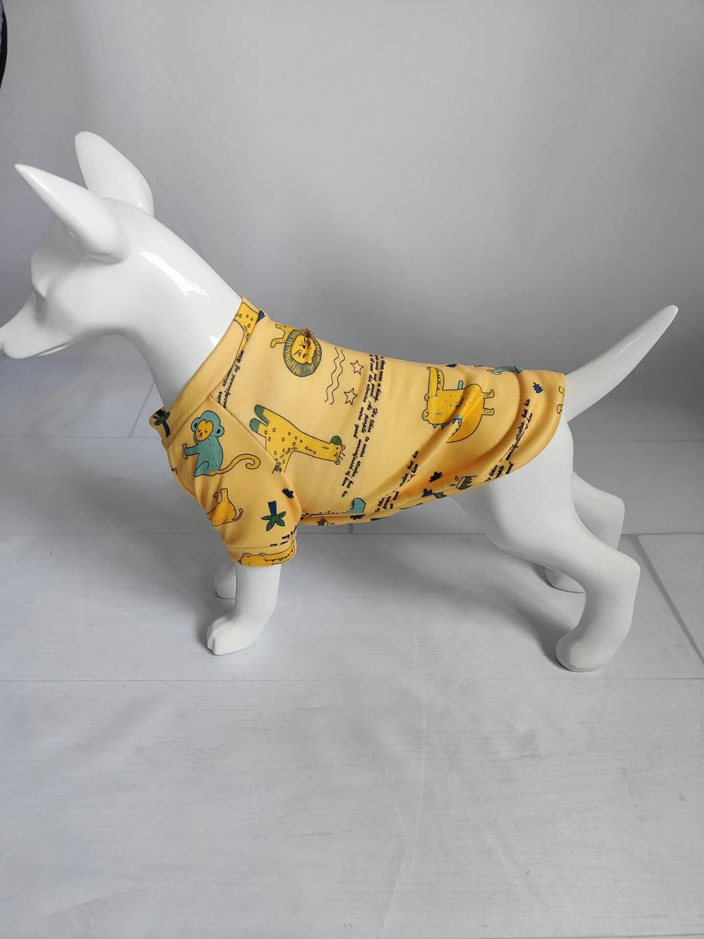 Vestuário estampado para o macacão de lã cardada Pajama para cão quente para o EyePet Roupa de cão pequeno Gato Roupa de Animais casaco de inverno Roupa de cachorros