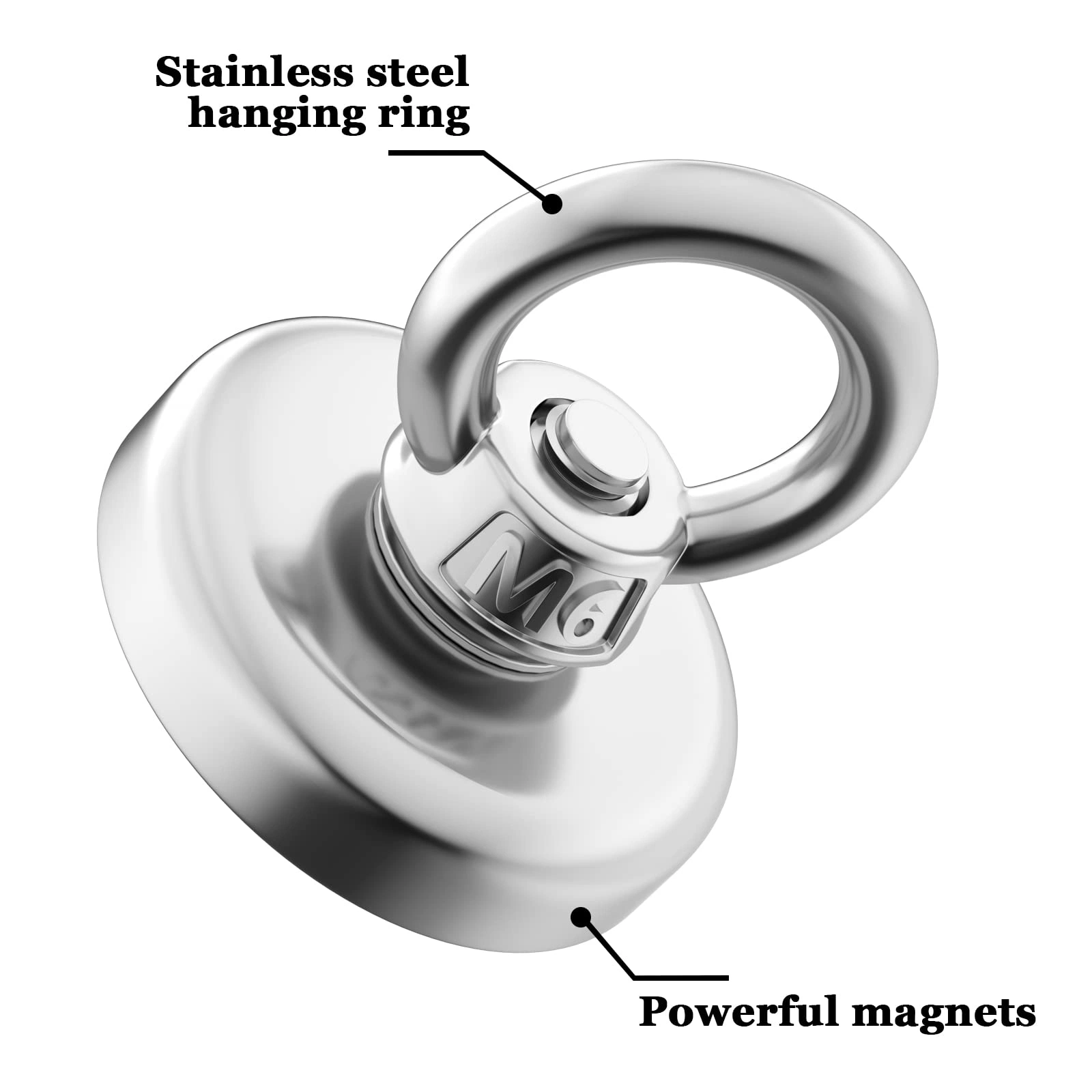 Super starke Neodym-Magnete Iman IMA IMA Magnetic Fishing Magneat mit Senkkopf Hole60