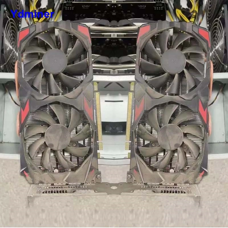 Preço barato usado XFX Rx 580 8GB placa gráfica Rx 580 com 2 ventoinhas Rx580